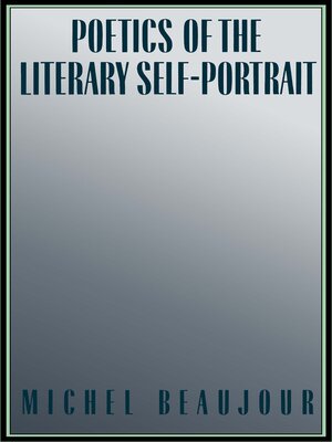cover image of Poetics of the Literary Self-Portrait